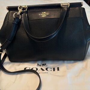 Coach Black Leather Doctor’s Bag